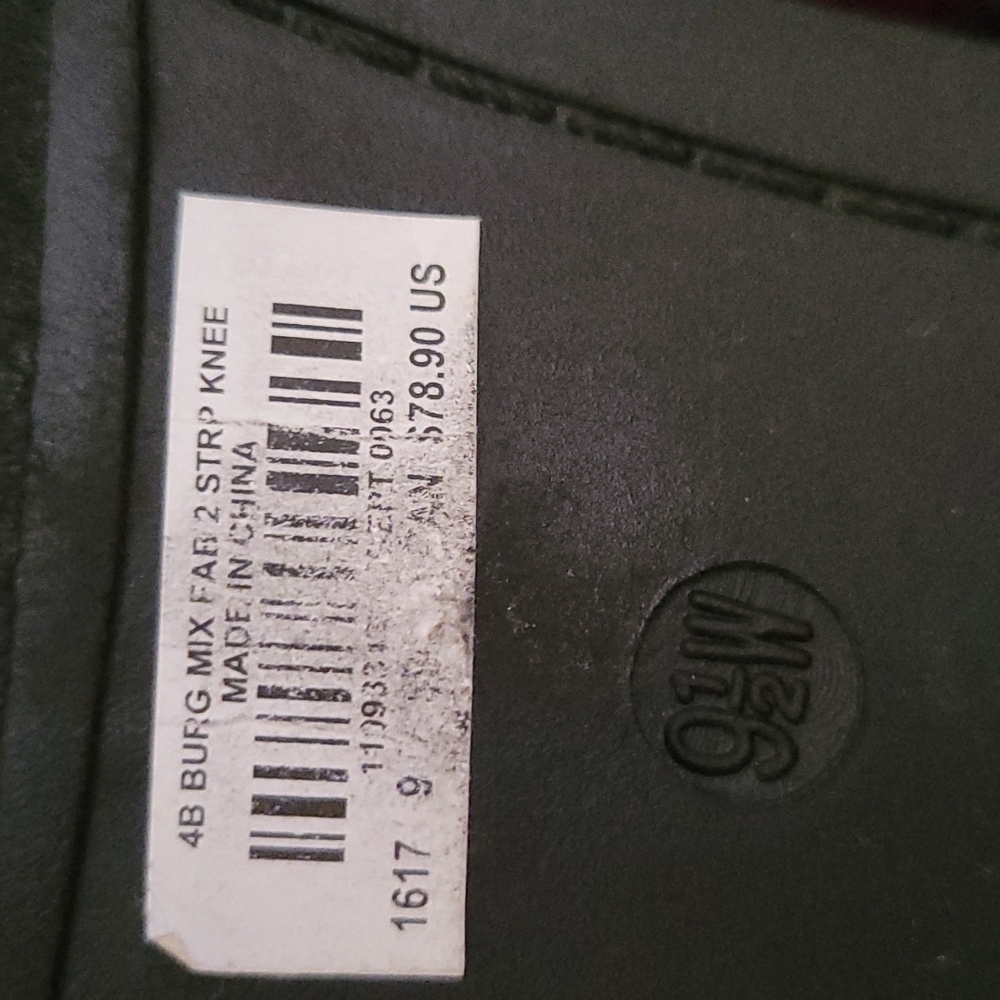 Burgundy Knee High Boots